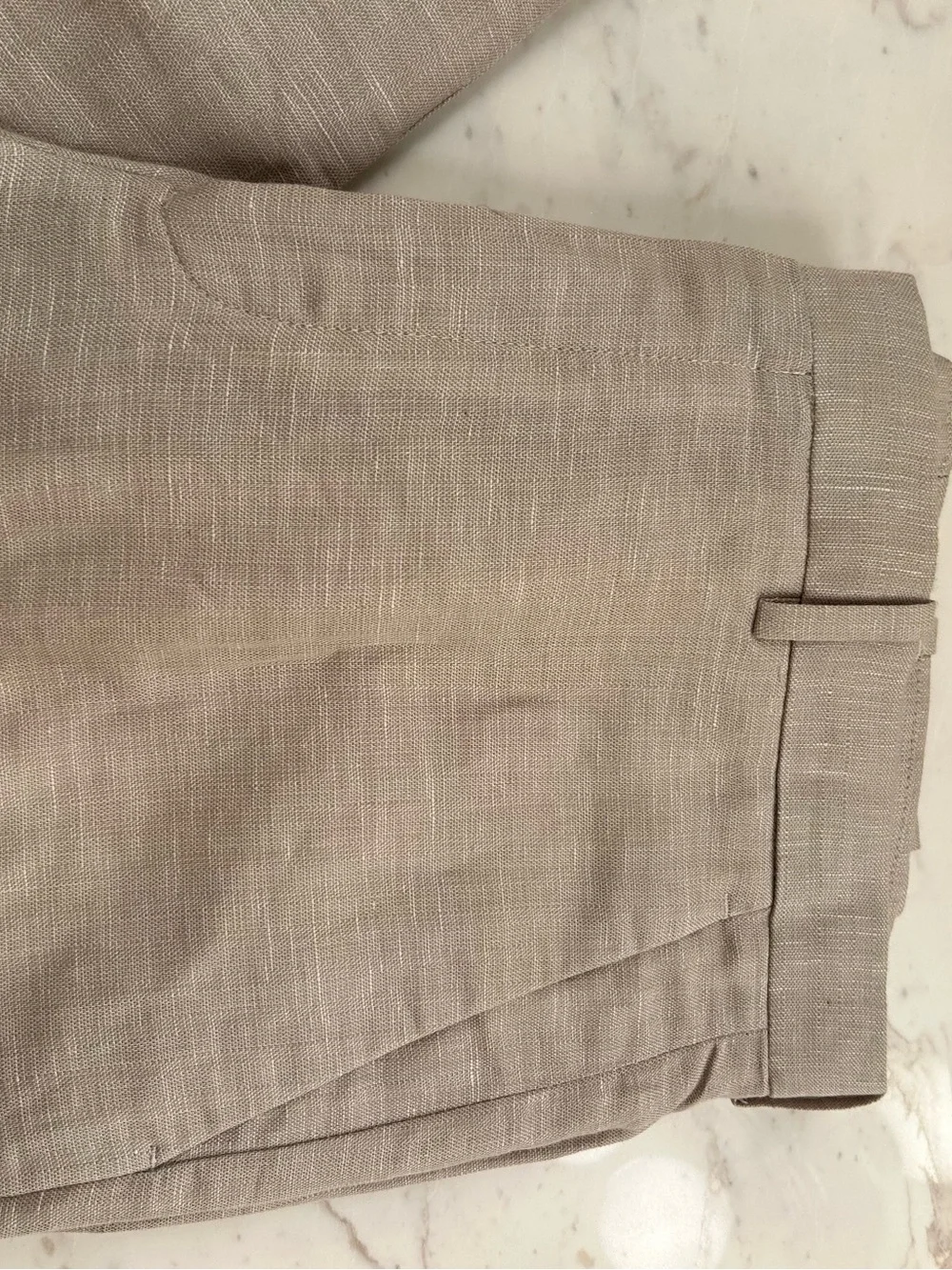 Men's Perry Ellis Lightweight Linen-Blend Pants in Taupe